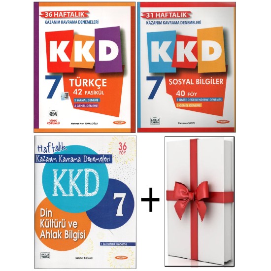 Kurmay Yayınları 7. sınıf KKD Din Kültürü+Sosyal Bilgiler+Türkçe (3Kitap)