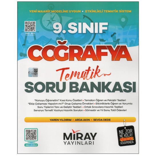 Miray 9. Sınıf Coğrafya Tematik Soru Bankası 