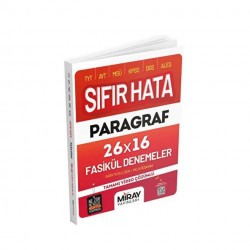 Miray Yayınları Sıfır Hata Paragraf fasikül denemeler Miray Yayınları Sıfır Hata Paragraf fasikül denemeler