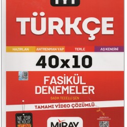 Miray Yayınları TYT Türkçe Fasikül Denemeleri 10'lu