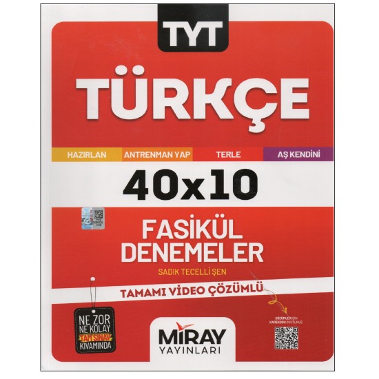 Miray Yayınları TYT Türkçe Fasikül Denemeleri 10'lu