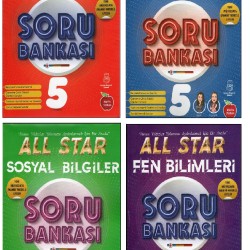 Newton 5.Sınıf All Star Matematik+Fen+Sosyal+Türkçe Soru Bankası(4 Kitap)