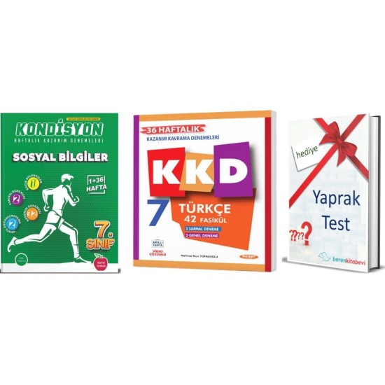 Newton 7. Sınıf Kondisyon Sosyal + Kurmay KKD Türkçe+ Yaprak Test Hediye