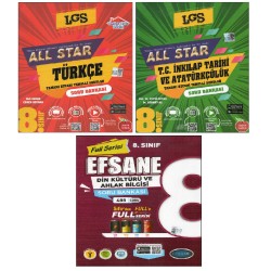 Newton 8.Sınıf All Star Türkçe+Sosyal Bilgiler Soru Bankaları+Hediye Efsane Din Kültürü