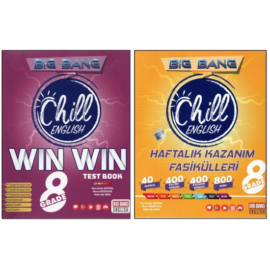 NEWTON 8. SINIF BİG BANG WIN WIN TEST BOOK+HAFTALIK KAZANIM F. (2 KİTAP) NEWTON 8. SINIF BİG BANG WIN WIN TEST BOOK+HAFTALIK KAZANIM F. (2 KİTAP)