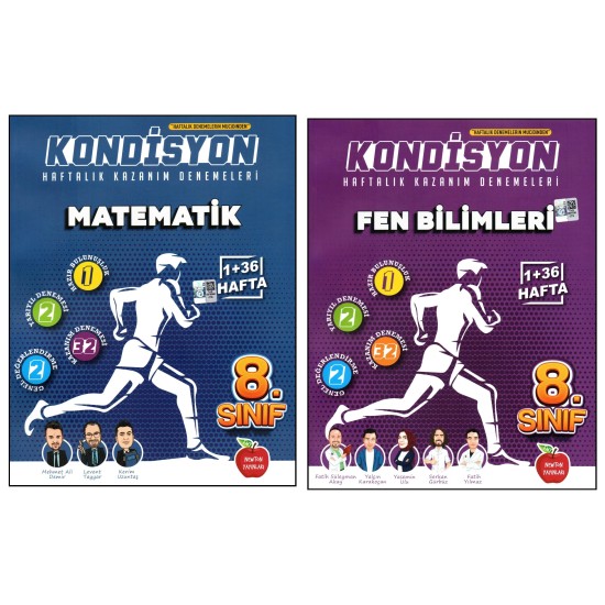Newton 8. Sınıf LGS Matematik + Fen Bilimleri Kondisyon Denemeleri 2 Kitap