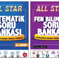Newton 8.Sınıf LGS Matematik + Fen Bilimleri All Star Soru Bankası 2 Kitap Newton 8.Sınıf LGS Matematik + Fen Bilimleri All Star Soru Bankası 2 Kitap