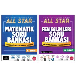 Newton 8.Sınıf LGS Matematik + Fen Bilimleri All Star Soru Bankası 2 Kitap