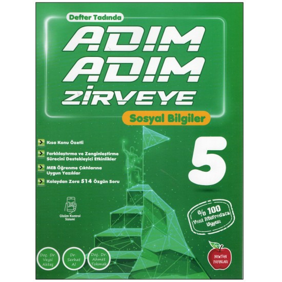 Newton Yayınları 5.Sınıf Adım Adım Zirveye Sosyal Bilgiler Konu Özetli Soru Bankası 