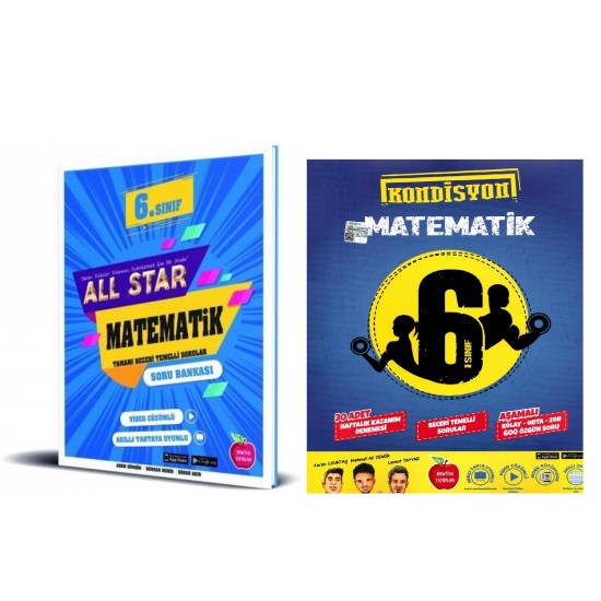 Newton 6. sınıf Matemat All Star Soru Bankası + Matematik Kondisyon Deneme Seti