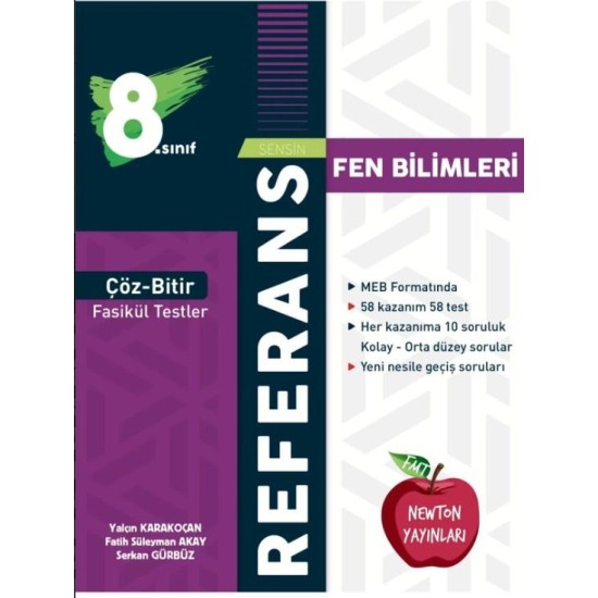 NEWTON YAYINLARI 8. SINIF REFERANS ÇÖZ-BİTİR FEN BİLİMLERİ FASİKÜL TEST NEWTON YAYINLARI 8. SINIF REFERANS ÇÖZ-BİTİR FEN BİLİMLERİ FASİKÜL TEST
