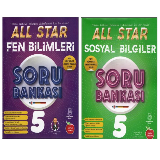 Newton Yayınları All Star 5.Sınıf Fen Bilimleri + Sosyal Bilgiler Soru Bankası ( 2 Kitap) Newton Yayınları All Star 5.Sınıf Fen Bilimleri + Sosyal Bilgiler Soru Bankası ( 2 Kitap)