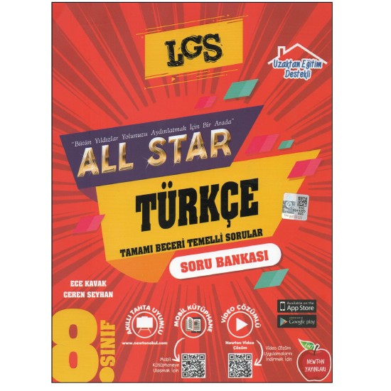 Newton 8.Sınıf All Star Türkçe Tamamı Beceri Temelli Soru Bankası