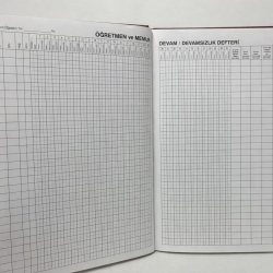 Öğretmen ve Memur Devam / Devamsızlık Defteri (31 Kişilik) Öğretmen ve Memur Devam / Devamsızlık Defteri (31 Kişilik)
