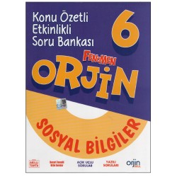 Orjin 6.Sınıf Sosyal Bilgiler Soru Bankası