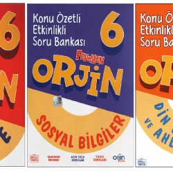 Orjin 6.Sınıf Türkçe +Sosyal Bilgiler+Din Kültürü ve Ahlak Bilgisi Soru Bankası