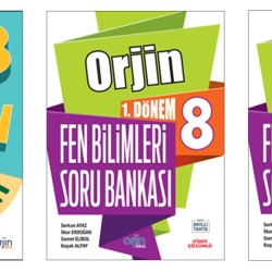 Orjin 8. Sınıf Fen Bilimleri Konu Özetli Etkinlikli Soru Bankası + 1. ve 2.  Dönem Fen Bilimleri Soru Bankası