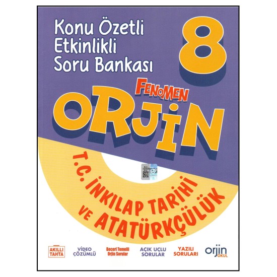 Orjin 8. Sınıf İnkılap Tarihi Konu Özetli Etkinlikli Soru Bankası Orjin 8. Sınıf İnkılap Tarihi Konu Özetli Etkinlikli Soru Bankası