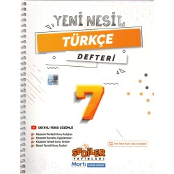 Spoiler 7.Sınıf Yeni Nesil Türkçe Defteri 2025