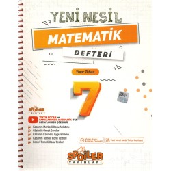 Spoiler 7.Sınıf Yeni Nesil Matematik Defteri 2024