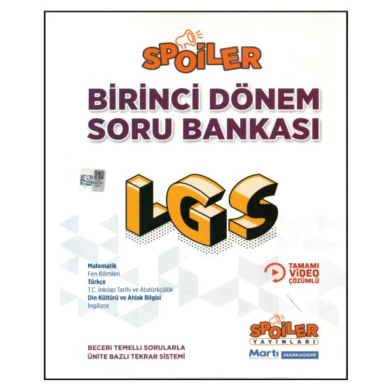 Spoiler 8.Sınıf LGS 1.Dönem Soru Bankası Spoiler 8.Sınıf LGS 1.Dönem Soru Bankası