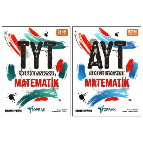 Toprak TYT Matematik Soru Bankası+AYT Matematik Soru Bankası 2 Kitap Toprak TYT Matematik Soru Bankası+AYT Matematik Soru Bankası 2 Kitap