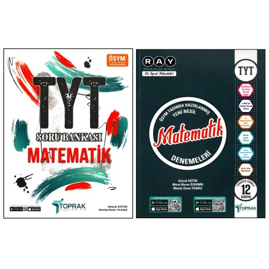 Toprak TYT Matematik Soru Bankası + Deneme 2 Kitap Toprak TYT Matematik Soru Bankası + Deneme 2 Kitap