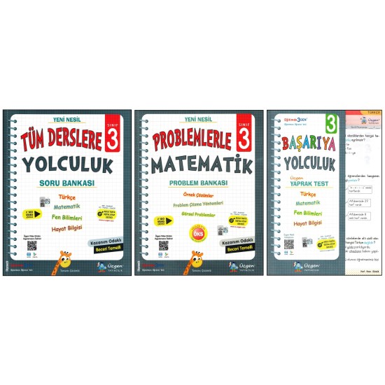 Üçgen 3. Sınıf Tüm Derslere Başarıya ve Problem Yolculuğu 3 Kitap