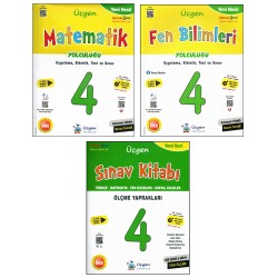 Üçgen 4. Sınıf Yeni Nesil Matematik+Fen Yolculuğu + Sınav Kitabı 3 Kitap Üçgen 4. Sınıf Yeni Nesil Matematik+Fen Yolculuğu + Sınav Kitabı 3 Kitap